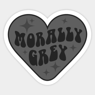 Morally grey character book trope Sticker
